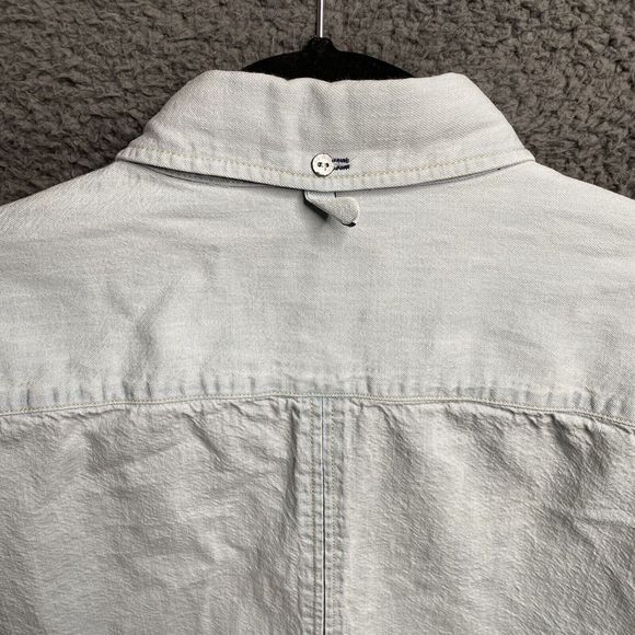 Rag & Bone Fit 3 Denim Button Shirt Light Wash Mens Size 2XL XXL - Picture 4 of 16